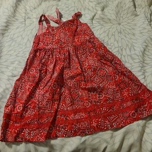 Girls red bandana style dress. New without tags size 4/5.  #114